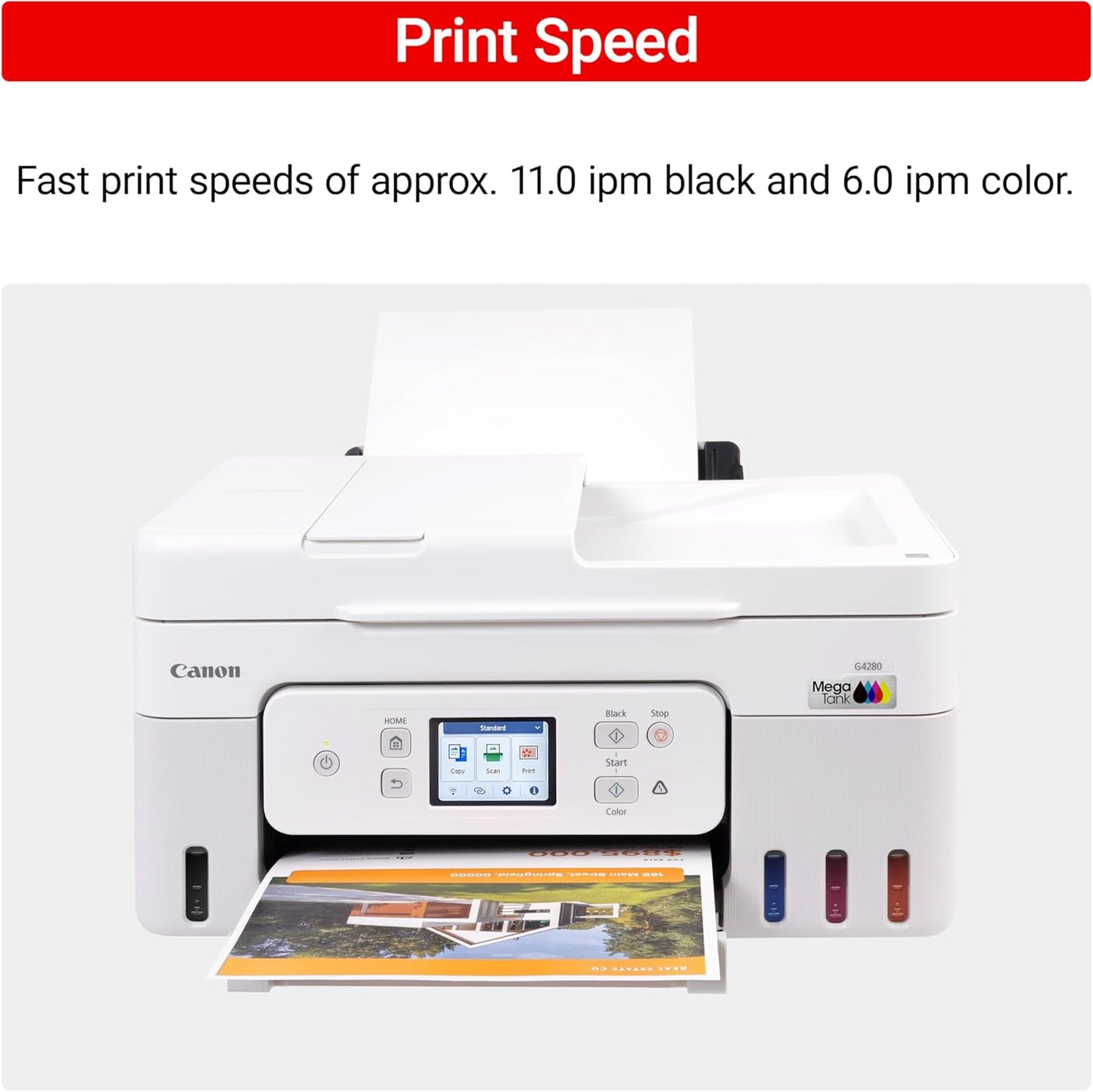 Canon 6704C022 Megatank G4280 Wireless All-in-One Printer