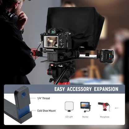 Neewer X14 II 14-inch Teleprompter with QR Plate