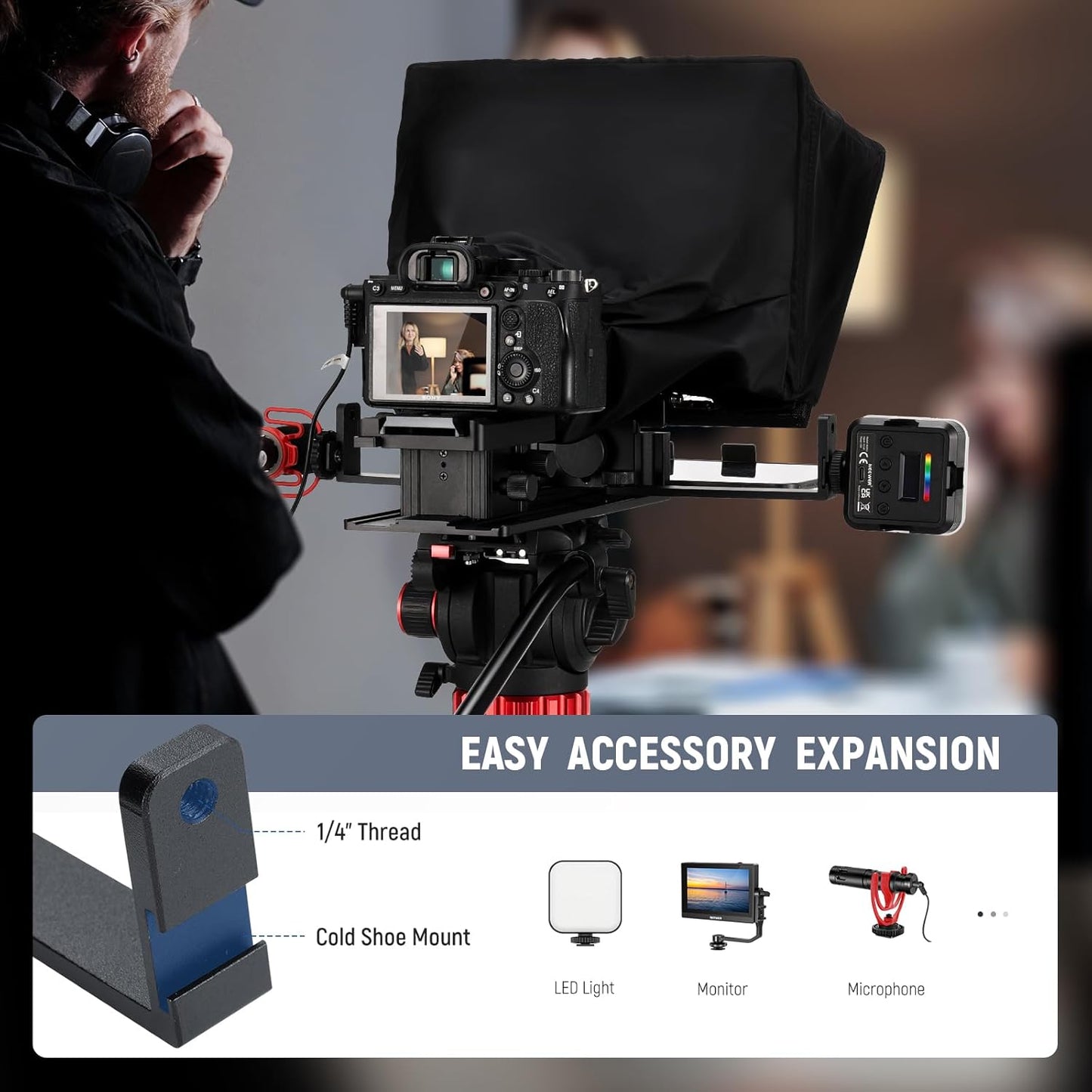 Neewer 10103128 X14 II Teleprompter RT113 Remote