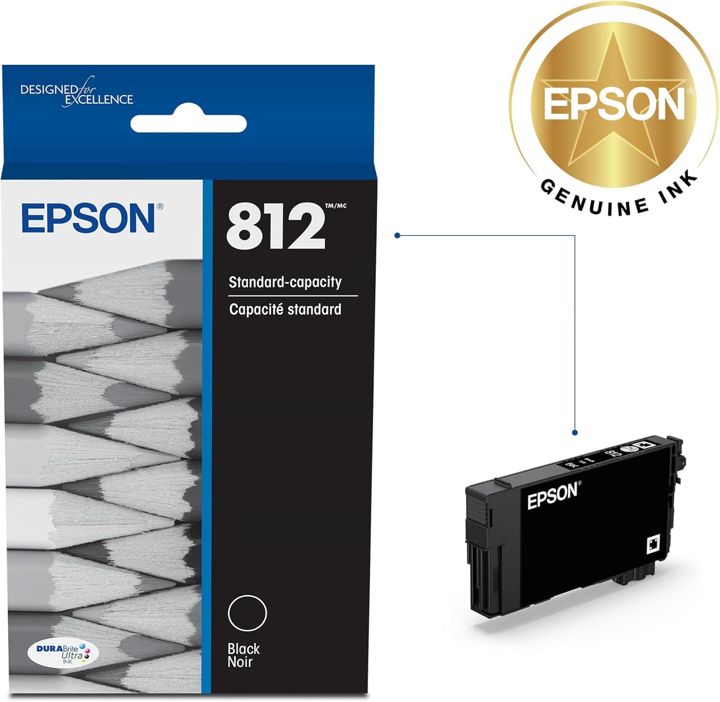 Epson T812120-S DURABrite Black Ink Standard Capacity