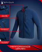Spyder Brushed Heather Fleece Jacket Midweight Zip