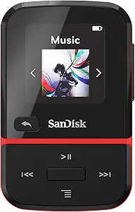 SanDisk SDMX30-032G-G46R Clip Sport Go 32GB MP3 Player Red