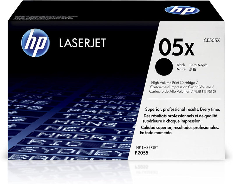 HP CE505X 05X High Yield Black Toner Cartridge — main product image