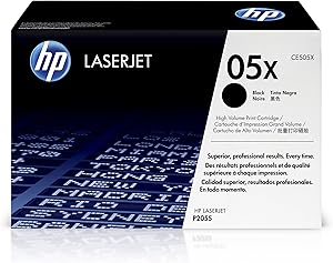 HP CE505X 05X High-Yield Black Toner Cartridge