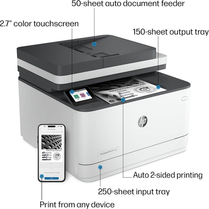 HP 9D2X4F#BGJ LaserJet Pro MFP 3101sdw Wireless Printer