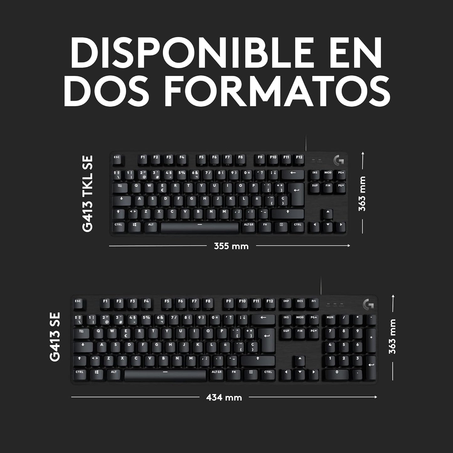 Logitech G413-TKL-SE Mechanical Gaming Keyboard