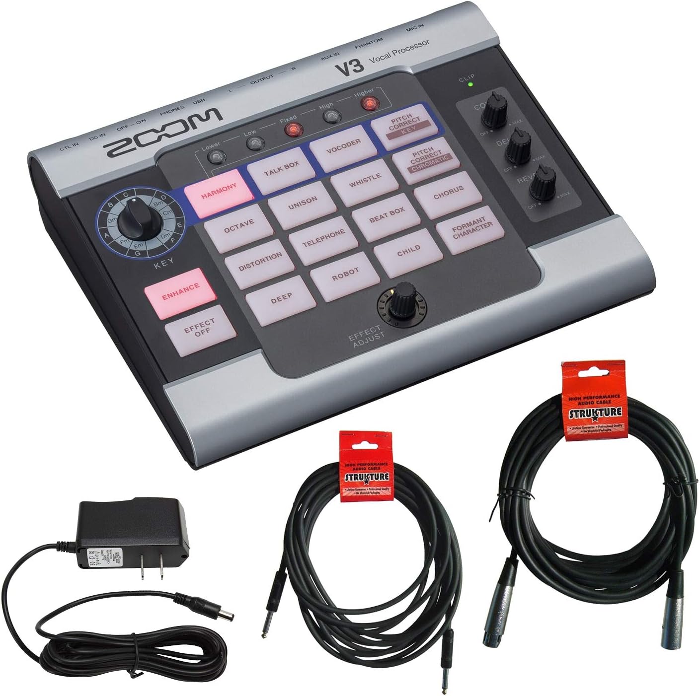 K&M V3 Vocal Processor Bundle with Cables