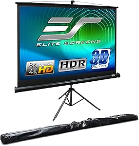 Elite Screens T92UWH 92-inch Tripod Projector Screen — main product image
