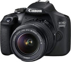 Canon Canon EOS 2000D Rebel T7 DSLR 18-55mm + 75-300mm Lens Bundle