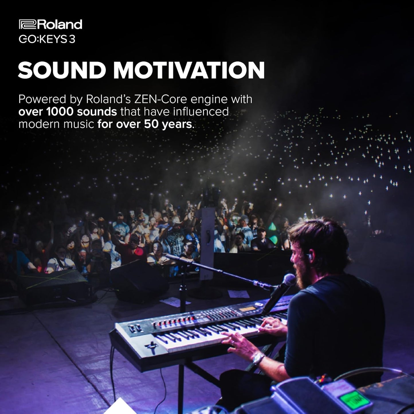 Roland GOKEYS3-MU 61-Note Music Creation Keyboard Blue