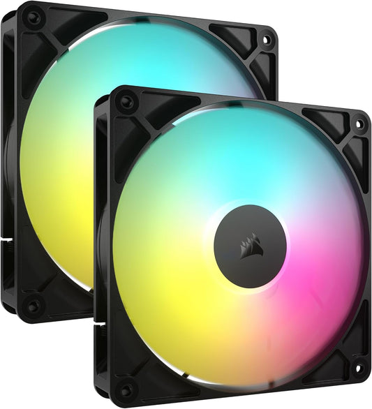 Corsair CO-9050183 RS140 ARGB PWM 140mm Fan Dual Pack