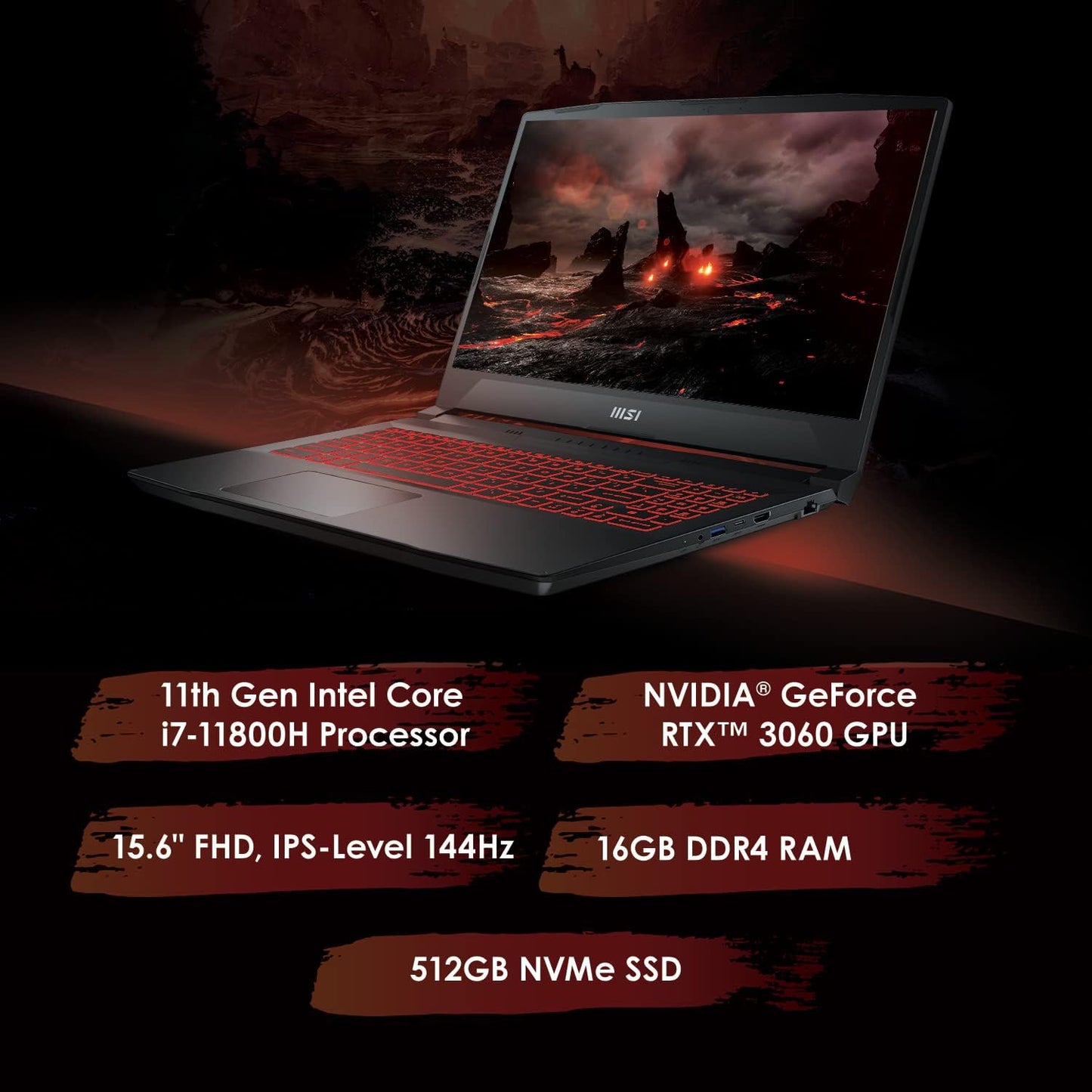 MSI Katana GF66 i7 RTX 3060 Gaming Laptop