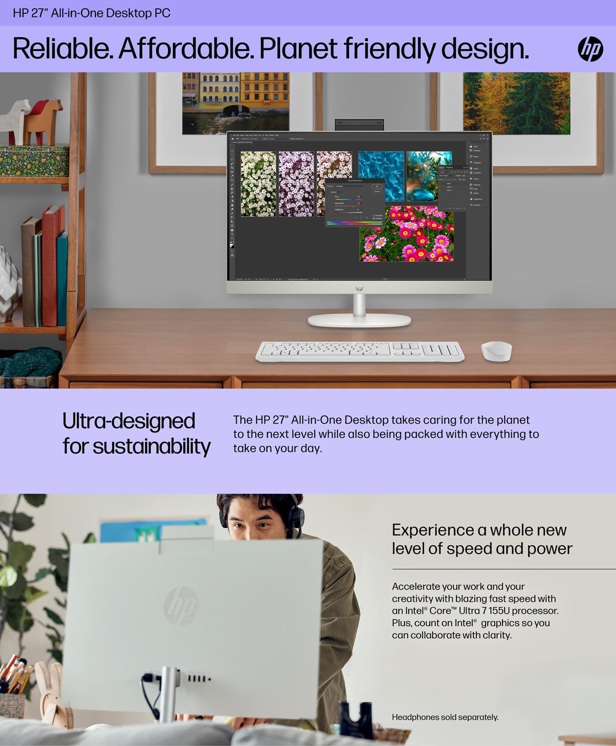 HP HP 27 All-in-One Ultra 7 64GB/2TB Desktop