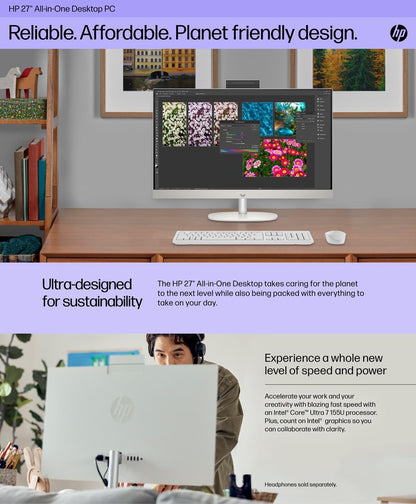 HP HP 27 All-in-One Ultra 7 64GB/2TB Desktop