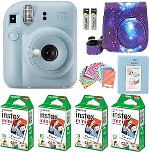 Fujifilm Instax Mini 12 Camera Bundle Blue