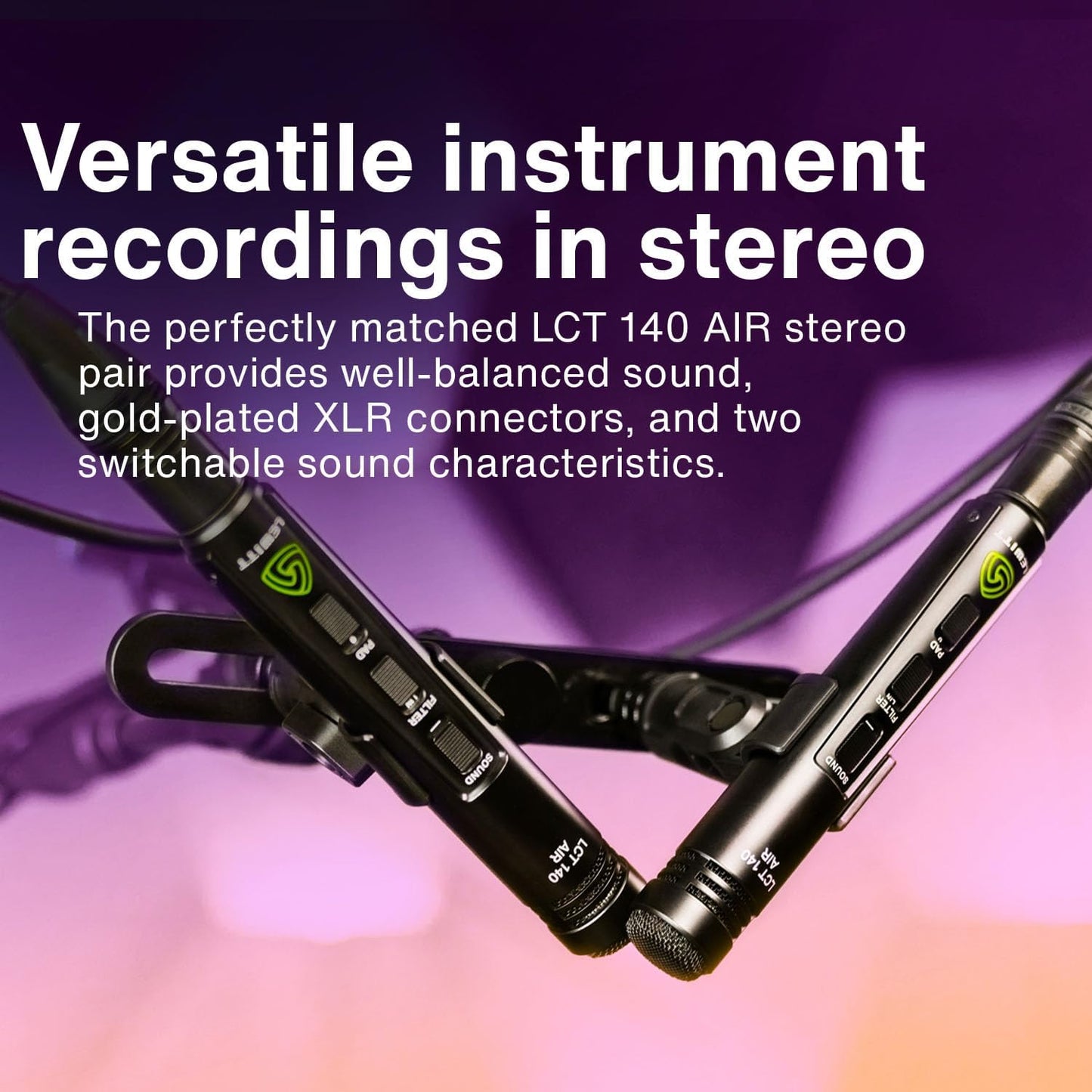 Lewitt LCT140AIRMP Stereo Microphone Pair XLR