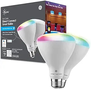 GE CLEDR309CD1/BSS2P CYNC Smart LED Color Changing Bulbs