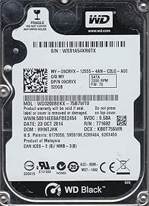 Western Digital WD3200BEKX 320GB SATA Hard Drive
