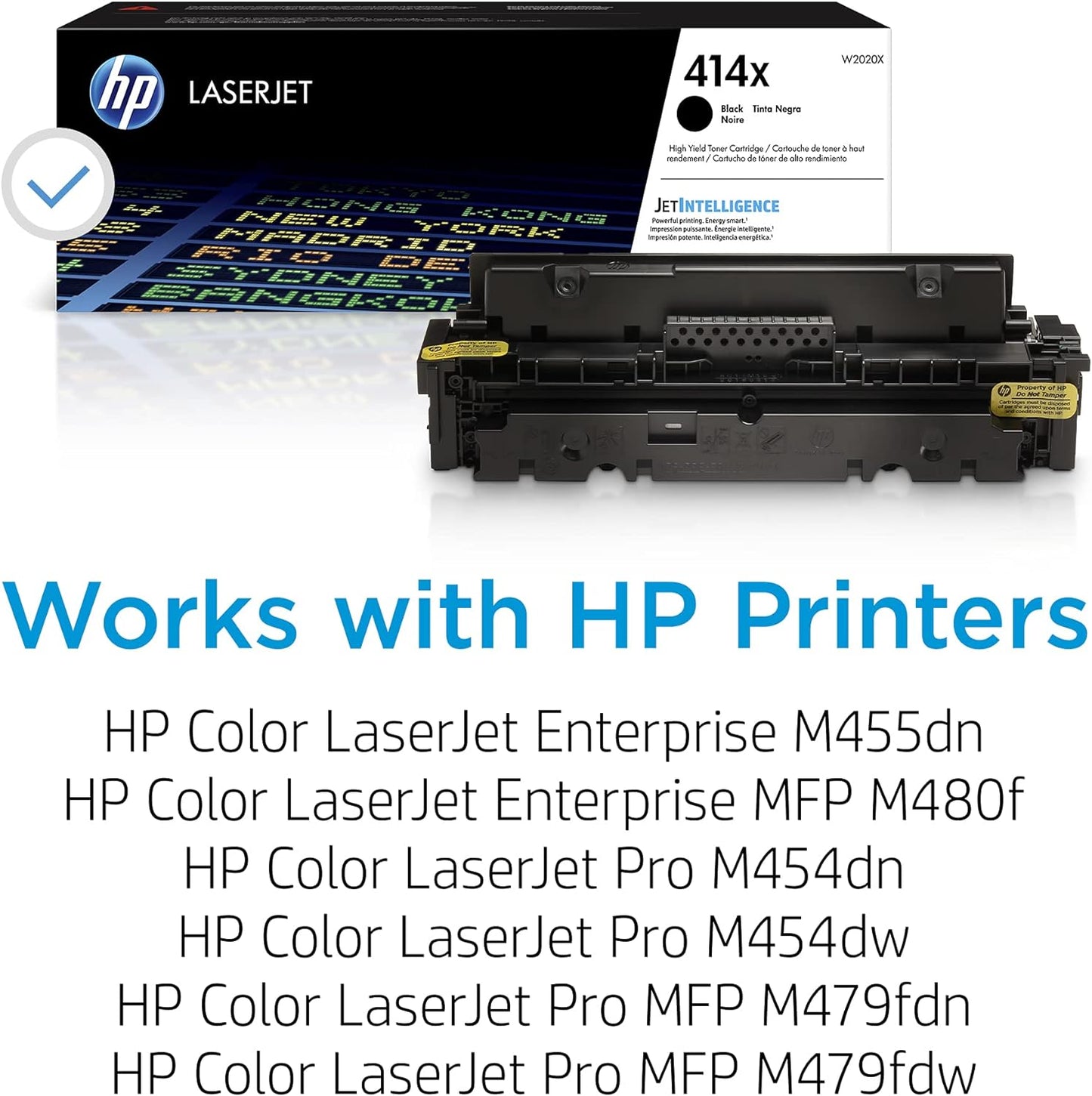 HP W2020X 414X Black LaserJet Toner Cartridge