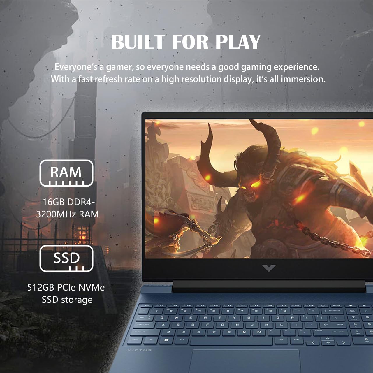 HP Victus 15.6" FHD 144Hz Gaming Laptop RTX 3050