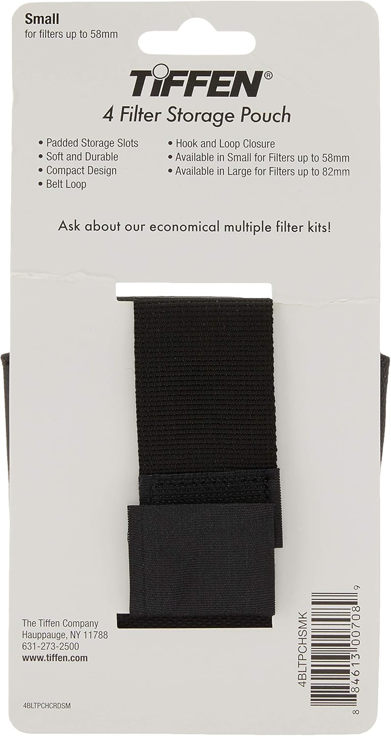 Tiffen 4BLTPCHSMK Small Filter Pouch up to 58mm