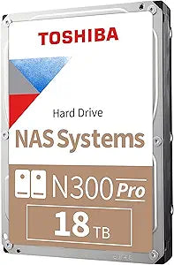 Toshiba HDWG51JXZSTB 18TB N300 Pro NAS HDD