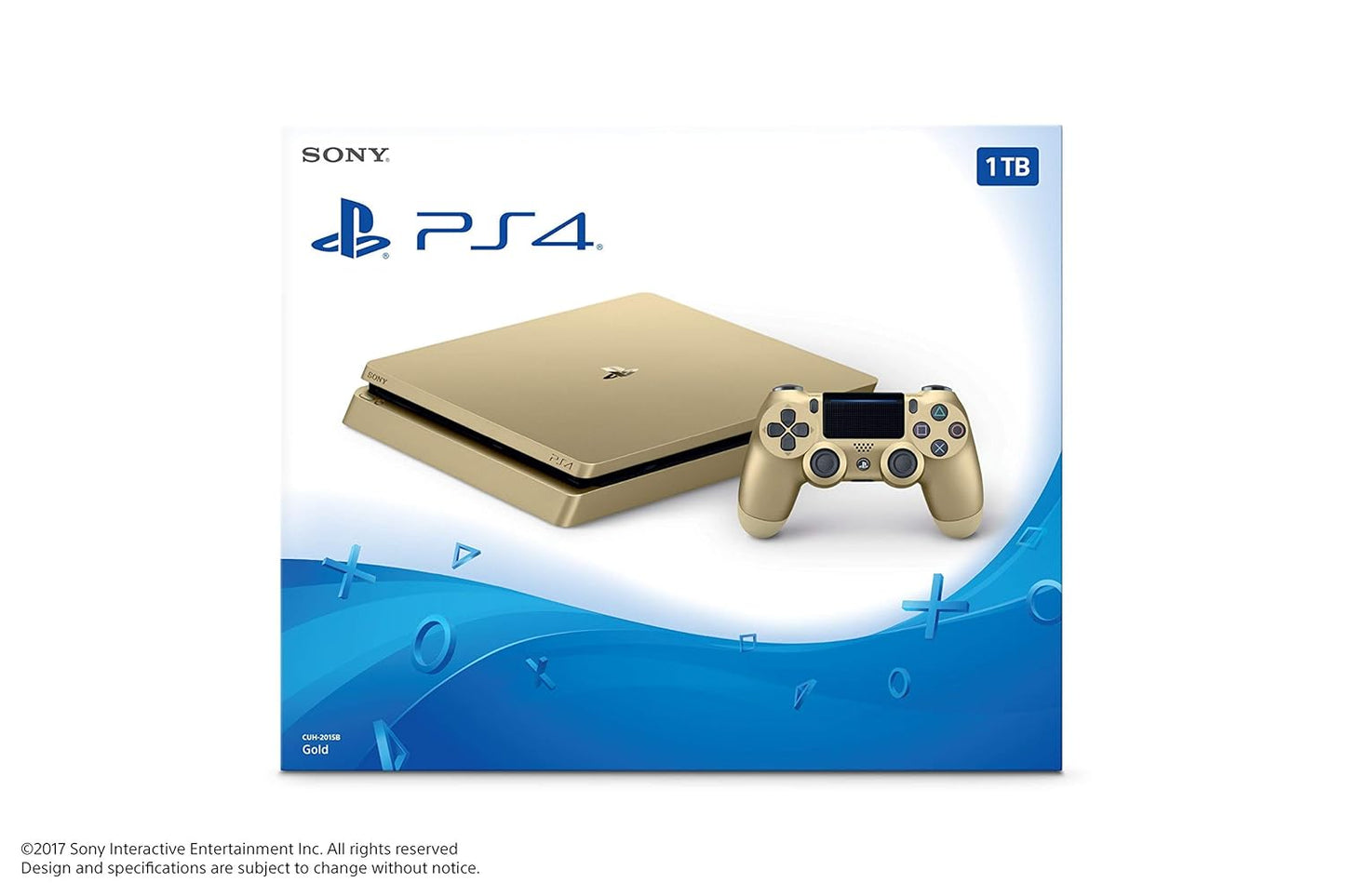Sony PlayStation 4 Slim 1TB Gold (Renewed)