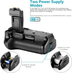 Neewer 10000601 Battery Grip for Canon Rebel T2i T5i