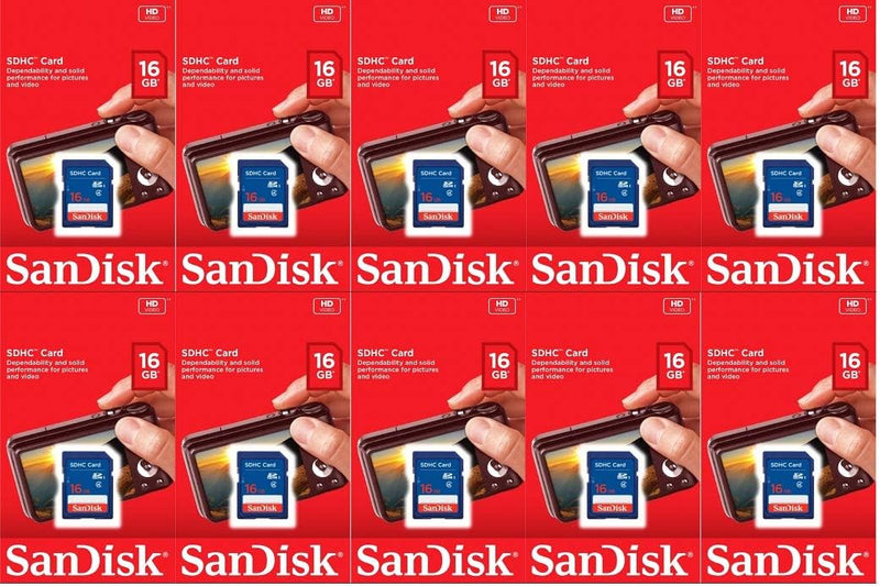 SanDisk SDSDB-016G-B35 16GB SD Card 10-Pack — main product image