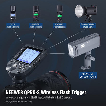Neewer Q3 200Ws TTL Flash Strobe Kit Sony