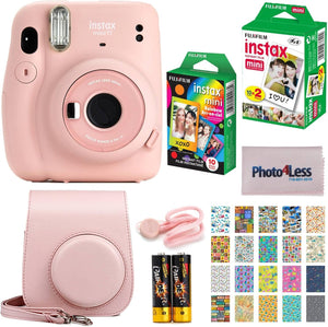 Fujifilm Instax Mini 11 Blush Pink Camera Bundle