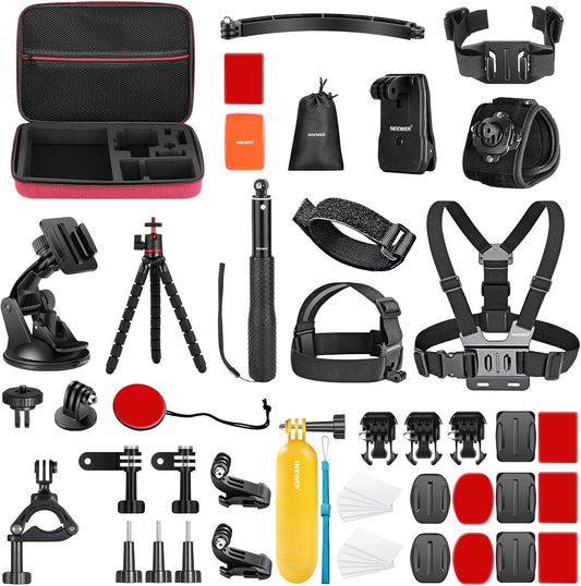 Neewer 10101346 50-in-1 Action Camera Mount Kit