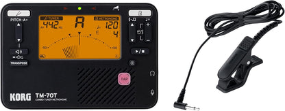 Korg TM70CBK Tuner Metronome Combo Pack