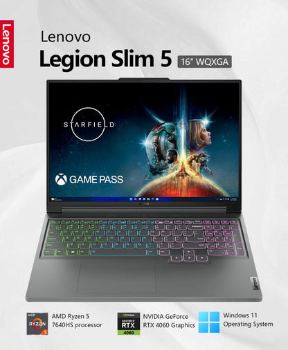 Lenovo Legion Slim 5 Ryzen 5 RTX 4060 Gaming Laptop