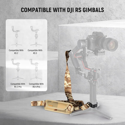 Neewer GA018 RS4/RS3 Gimbal Shoulder Strap - Camouflage, Padded, Adjustable