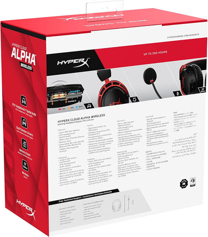 HyperX Cloud Alpha Wireless Gaming Headset DTS Renewed