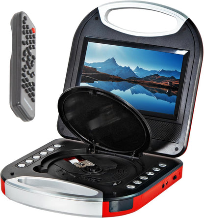 Magnavox MTFT750-RD 7-inch Portable DVD CD Player Red