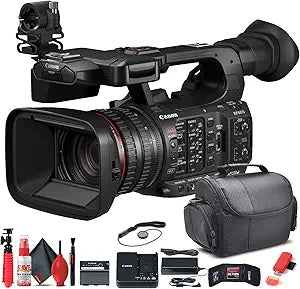 Canon 5076C002 XF605 UHD 4K HDR Pro Camcorder Bundle (Renewed)