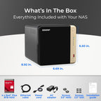 QNAP TS-464 24TB 4-Bay NAS RAID 5 Bundle