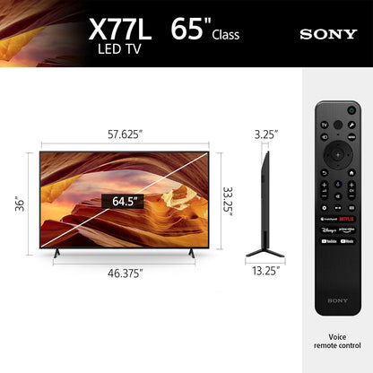Sony KD65X77L 65-Inch 4K Google Smart TV