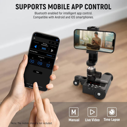 Neewer 10101855 Motorized Camera Dolly App Control