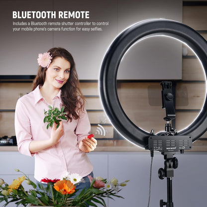 NEEWER RL-18 18" LED Ring Light Kit with Stand