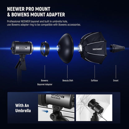 Neewer MS60C RGBWW LED Video Light Battery Kit