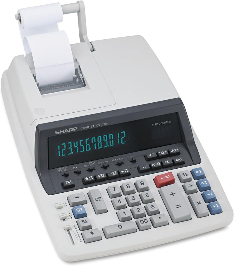 Sharp QS2770H Two-Color Printing Calculator 12-Digit — main product image