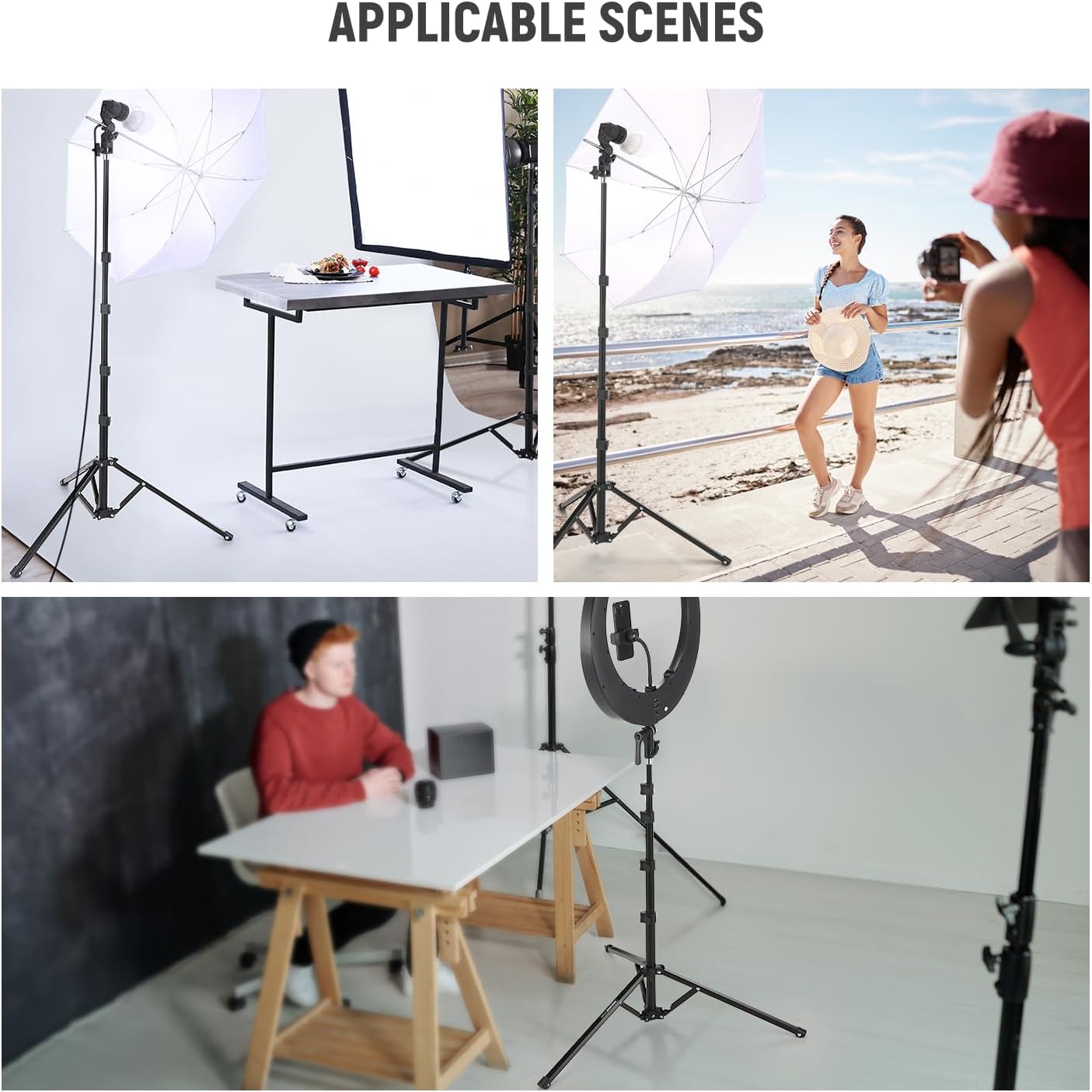 Neewer 10103814 Light Stand - 71"/180cm, Portable, Reversible