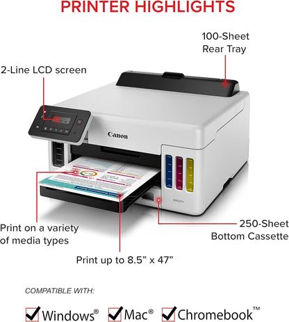 Canon 5550C002 MAXIFY GX5020 Wireless MegaTank Printer