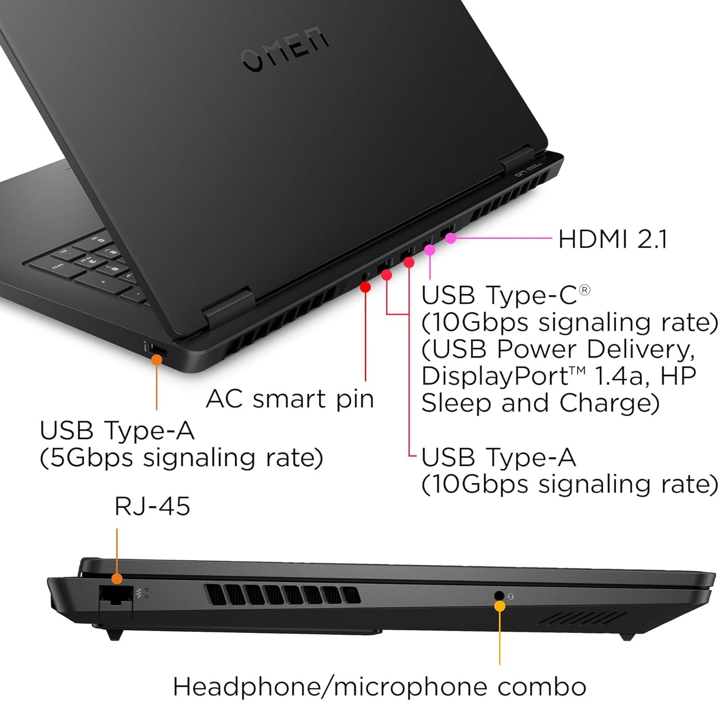 HP 17-db0010nr OMEN 17.3 Ryzen RTX 4050 Gaming Laptop