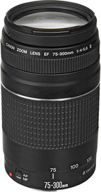 Canon EF 75-300mm f/4-5.6 III Telephoto Zoom Lens Kit Renewed