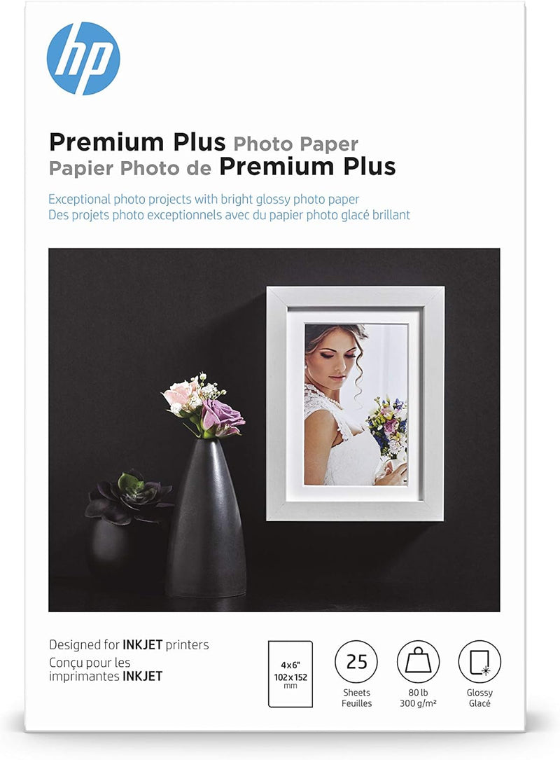 HP 4WN03A Premium Plus 4x6 Glossy Photo Paper — main product image
