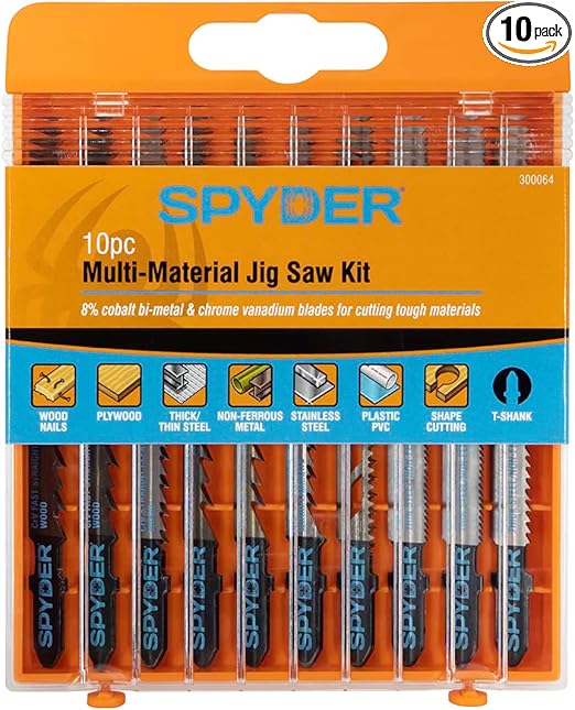 Spyder 300064 10PC Jigsaw Blade Wood/Metal Set — main product image